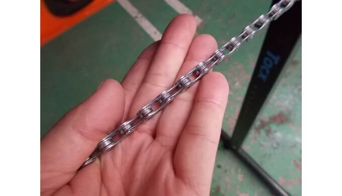 ローラーリンク部分は特にきれいに洗う